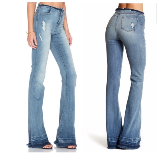 Distressed Maria Flare Jeans | Poshmark